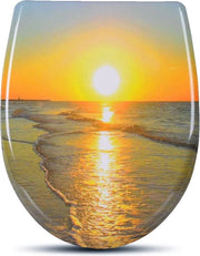 Bracciale per WC - Antibatterico - Chiusura Soft - Universale - Stampa a Soffiuso del Sole