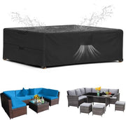 Ombrellone da giardino 270x180x89cm con aperture di ventilazione, impermeabile, resistente al vento, resistente ai raggi UV, robusto e resistente alle abrasioni, copertura da giardino in tela 420D Oxford, ombrellone da giardino resistente alle intemperie.