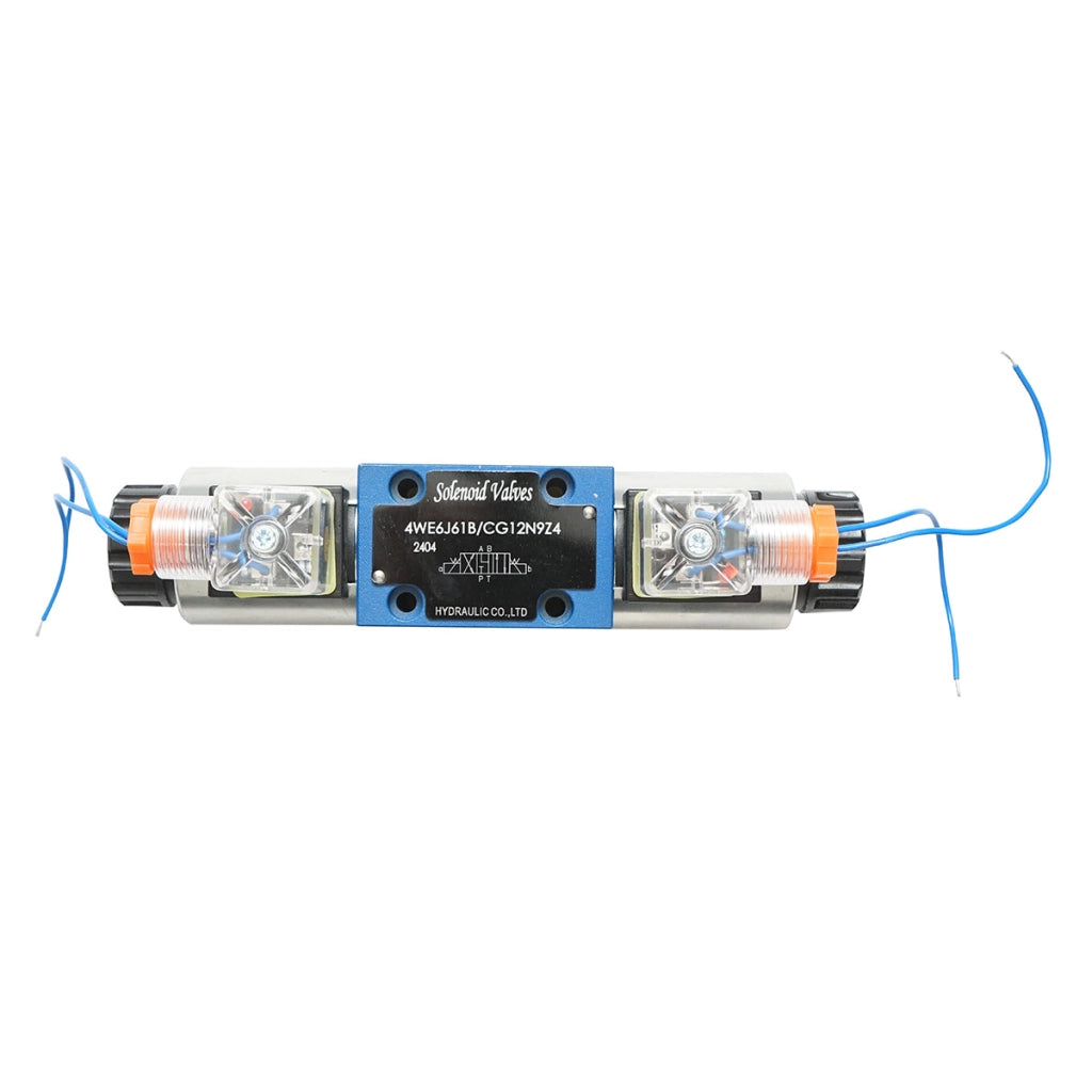 Elettrovalvola direzionale 12VDC 25W per impianti idraulici 6 vie controllo flusso HDQX126J 4WE6J61B CG12N9Z4