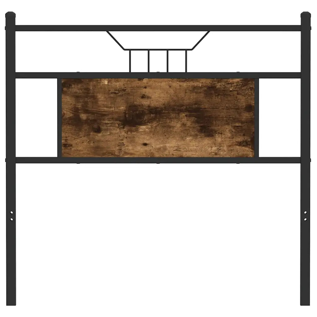 Testiera di Ricambio Rovere Fumo 80 cm in Legno Multistrato e Acciaio 4106770