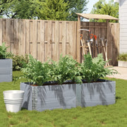 Fioriera da Giardino Grigia 150x50 cm Legno Massello di Pino 3295409