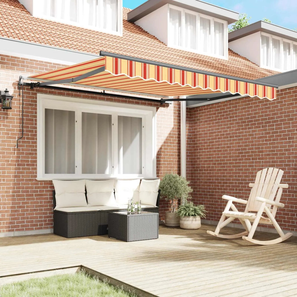 Tenda Retrattile Giallo e Arancione 300 x 250 cm 3329967
