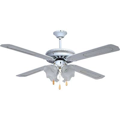 VENTILATORE DA SOFFITTO COUNTRY EFFE  BIANCO VOLT 230 WATT 70 CM 130 VEL 3 +4 LUCI + INV