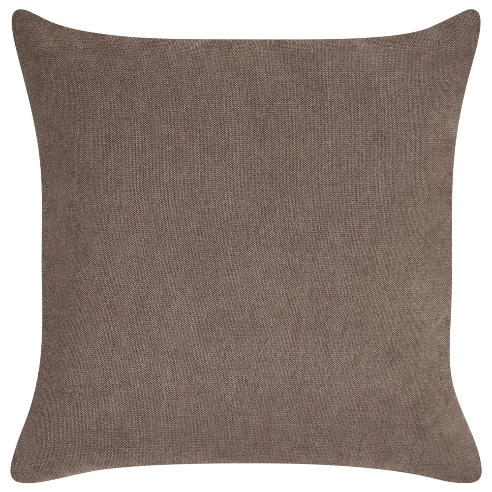 Divano imbottito minimalista a profilo ribassato a 3 posti con seduta profonda marron stile minimalista