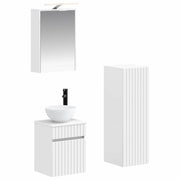 Set di mobili per il bagno 4 pcs Bianco 3407463