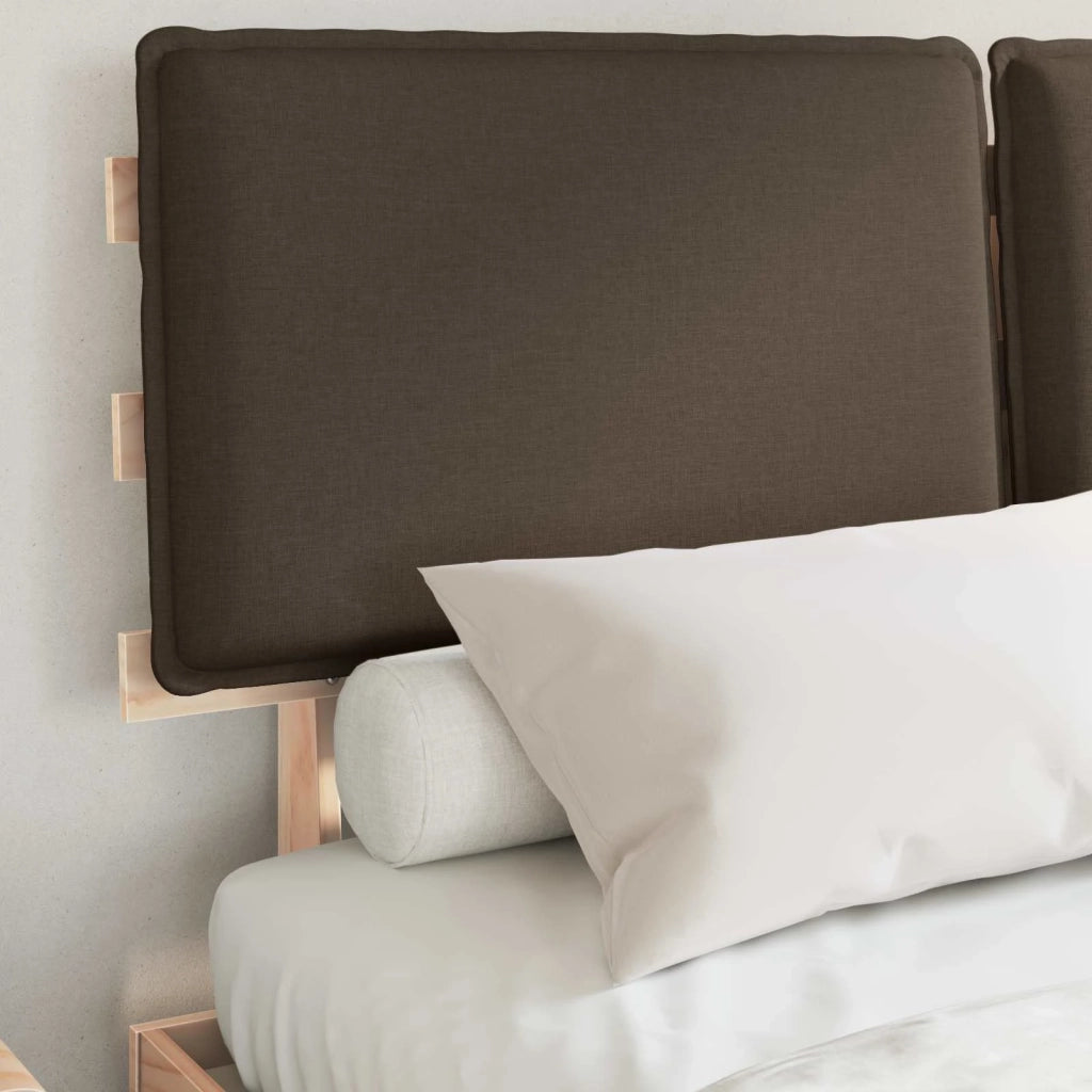 Letto con Testiera Rivestita Talpa 160 x 200 cm Pino massello 877267