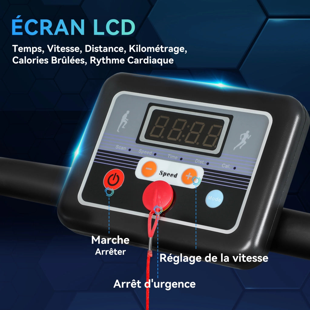 Tapis Roulant Elettrico Pieghevole ¨C Xylo ¨C 1-10 Km/h 500W Display Multifunzione