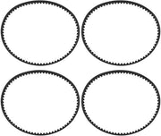 Tandrieme in Gomma - 4 Pezzi - HTD 225-3M-6 - 225 mm Lunghezza in Acciaio - 6 mm Larghezza - Resistente ai Sfregamenti - Alta Resistenza al Trasporto - Tendicardano in Acciaio