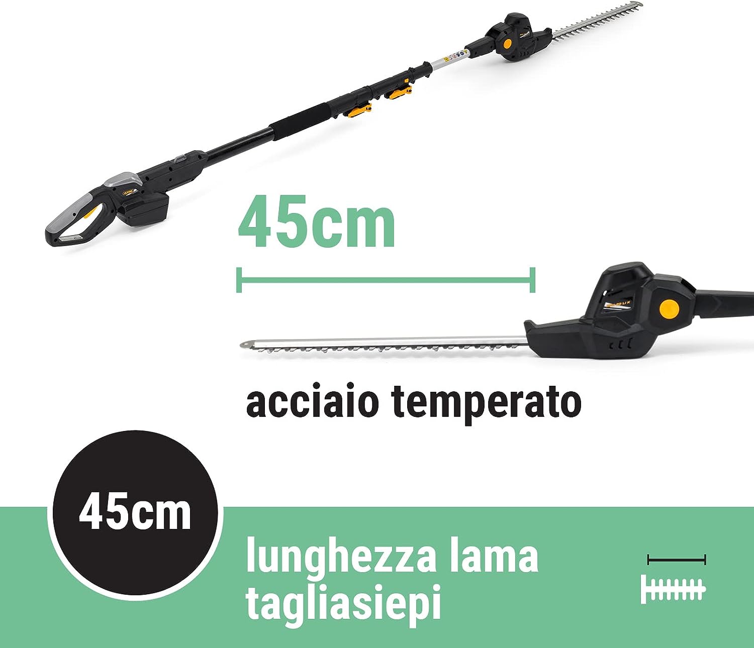 UTENSILE MULTIFUNZIONE ALPINA 20V AMT 20 LI KIT POTATORE TELESCOPICO TAGLIASIEPI-MOTOSEGA