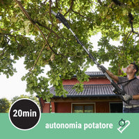 UTENSILE MULTIFUNZIONE ALPINA 20V AMT 20 LI KIT POTATORE TELESCOPICO TAGLIASIEPI-MOTOSEGA