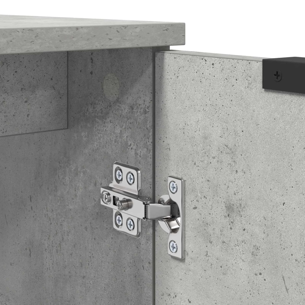 Mobile da Bagno con porta Grigio cemento 64,5 x 33,5 x 59 cm