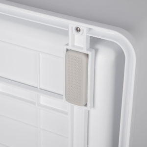 Lettiera per Gatti 47,5x35,5x36,7 cm in PP Bianco e Grigio