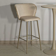 Kalpa, Sgabello Imbottito, 55x58x106h cm Bianco Crema