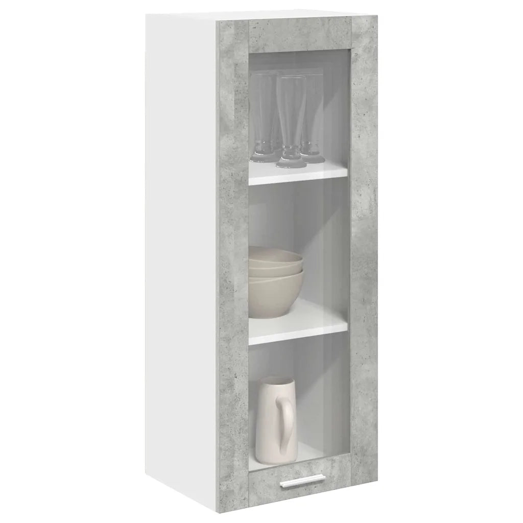 Armadio pensile con porta Grigio cemento 40 x 31 x 100 cm 884381