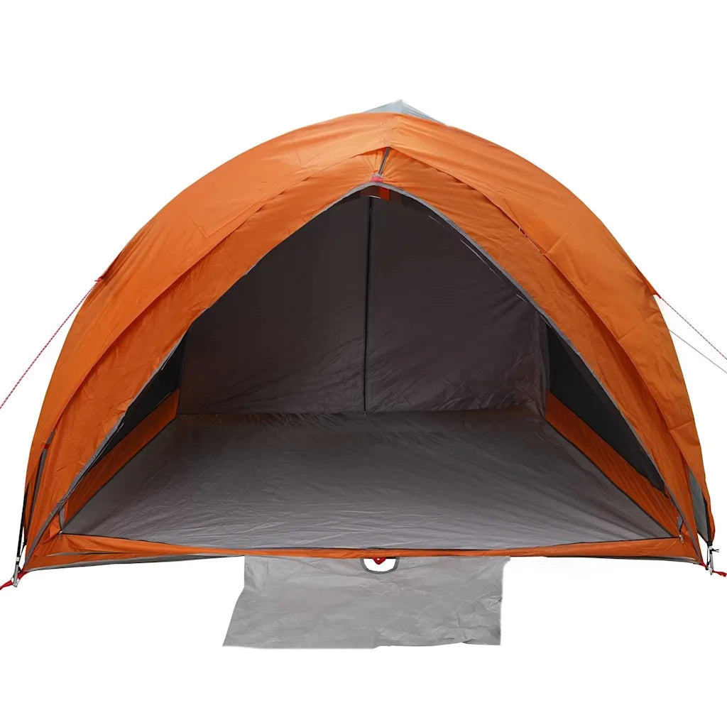 Tenda tunnel Grigio e arancione 410 x 285 x 198 cm taffet¨¤
