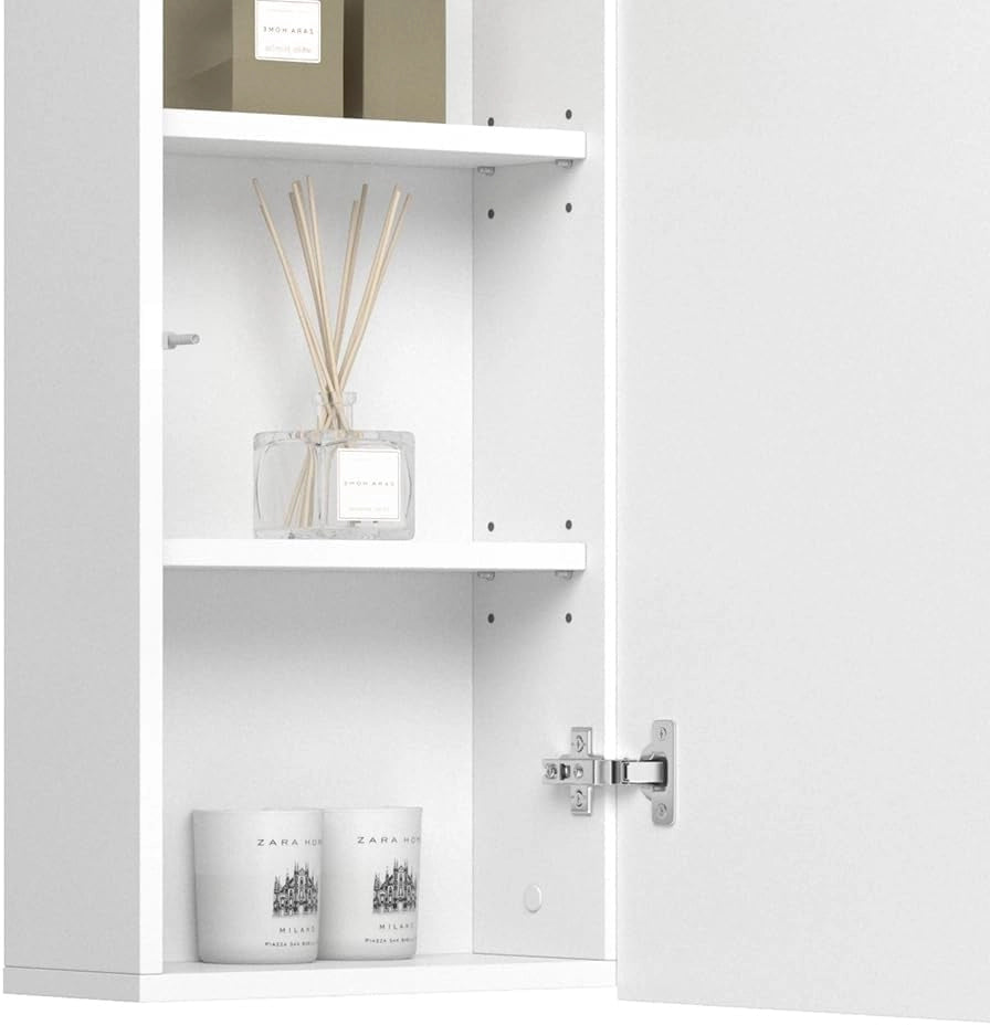 Mobile bagno Izan, Bianco, 36.6 x 76.6 cm, a parete, combinabile con altri mobili da bagno Izan