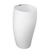 Lavabo autoportante cloud c/foro per rubinetto bianco alpino