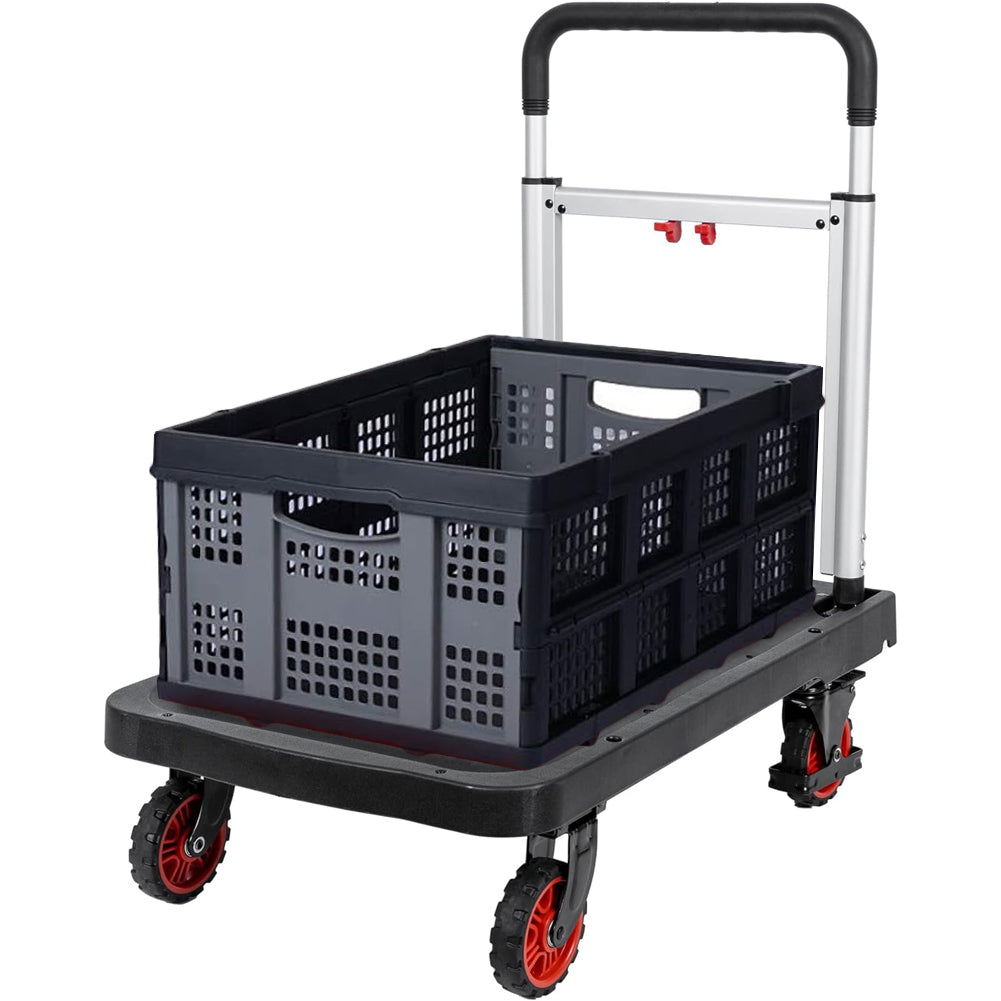 Carrello Multifunzione Pieghevole Portapacchi Portacarichi Pesanti Portata 150kg