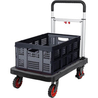 Carrello Multifunzione Pieghevole Portapacchi Portacarichi Pesanti Portata 150kg