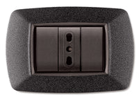 placca life mod. living vulcanizzato grigio notte 3posti cod:ferx.41552