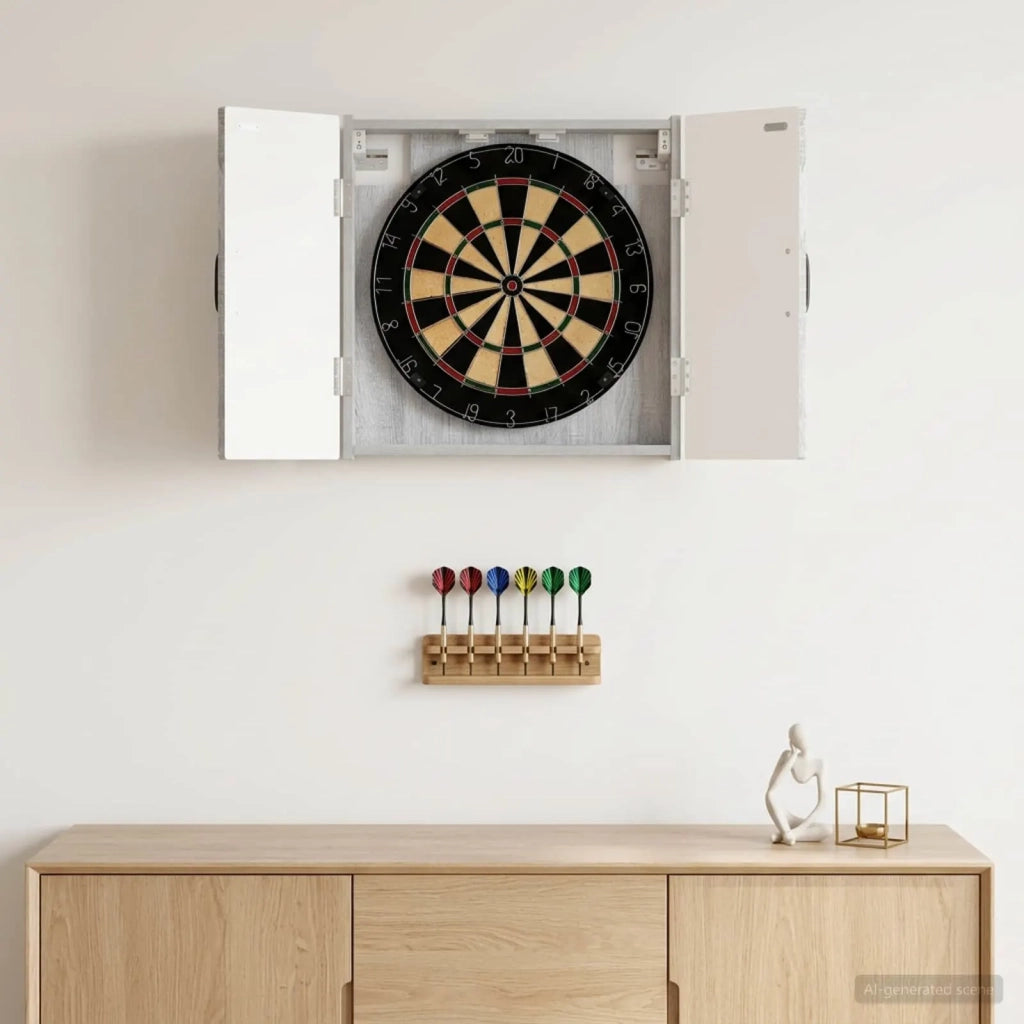 Armadio per Dartboard UTRECHT Sonoma grigio 897771