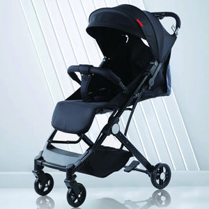 Passeggino Easy Ultra Leggero Nero Chiusura Facilitata Salvaspazio Portata 15 kg