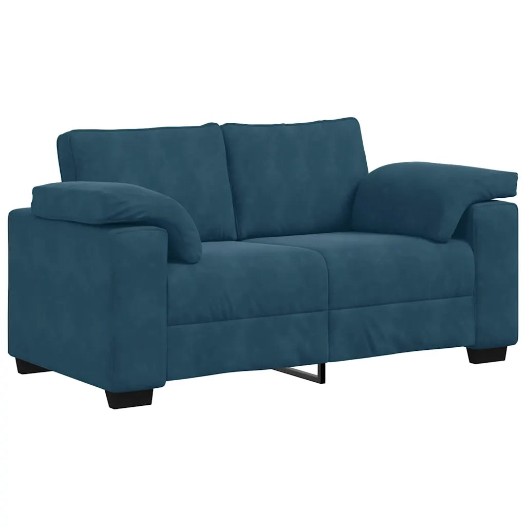 Divano Divanetto Blu 120 cm in Velluto