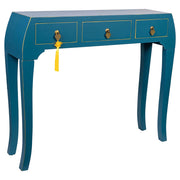 Mobile da ingresso in legno con 3 cassetti 96x26x80