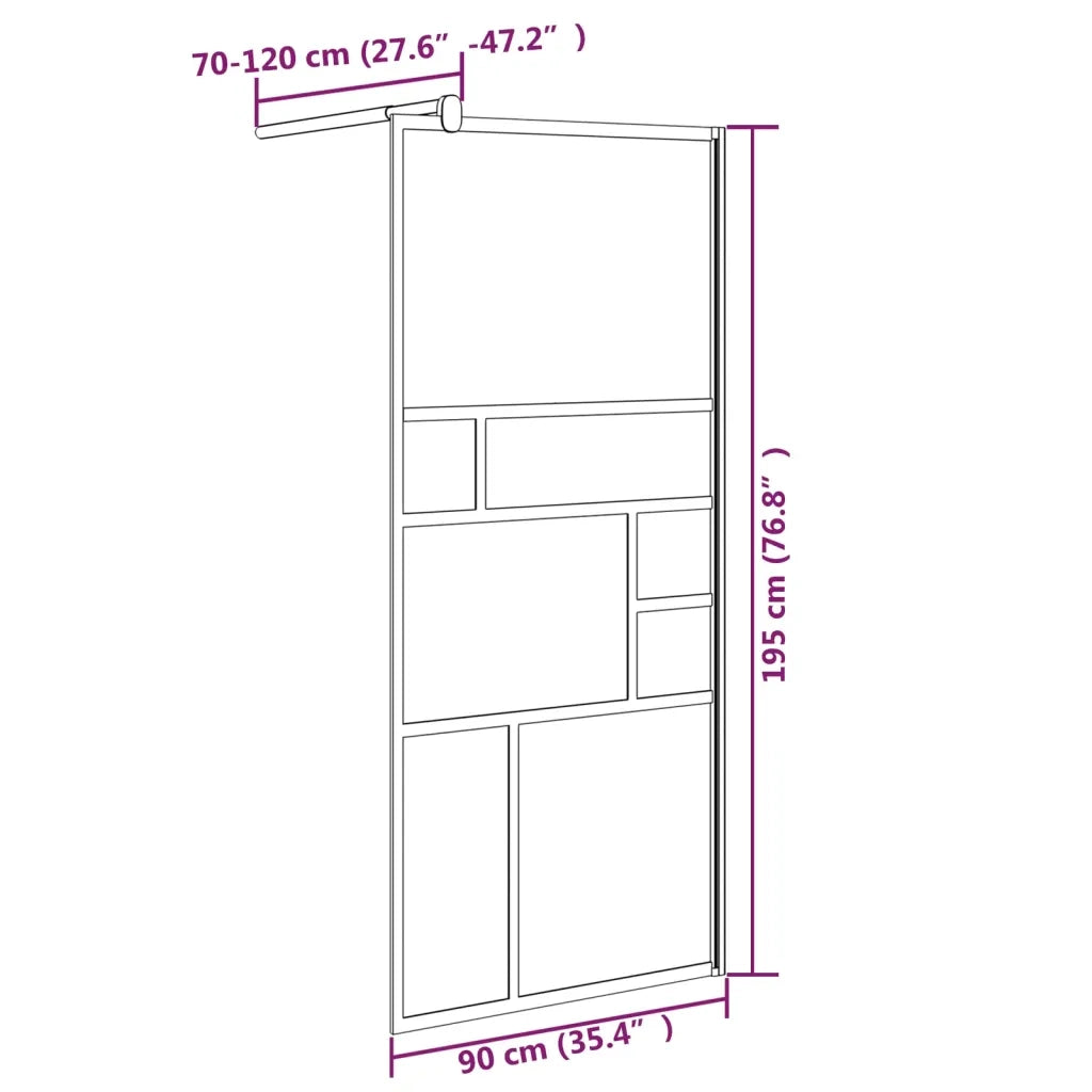 Parete per Doccia Walk in 90x195 cm in Vetro ESG Bianco cod mxl 43546
