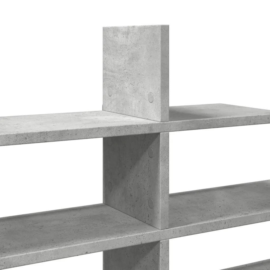Scaffale a Muro Grigio Cemento 124,5x18x60,5 cm in Truciolato 853266