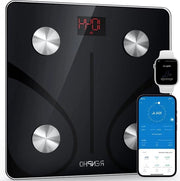 Ponderosimeter - Ponderosimeter per persona Bluetooth Ponderosimeter per corpo Percentuale di grasso corporeo Ponderosimeter digitale Ponderosimeter sottile Ponderosimeter per BMI Composizione corporea Monitoraggio App per smartphone