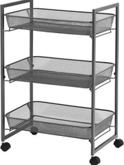 Carrello per cucina – carrello per imballaggio - Carrello di archiviazione con ruote – con livelli – sostenibile -spazievitore