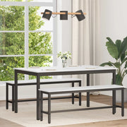 Tavolo da pranzo Bianco 150 x 90 x 75 cm Pino massello 892792