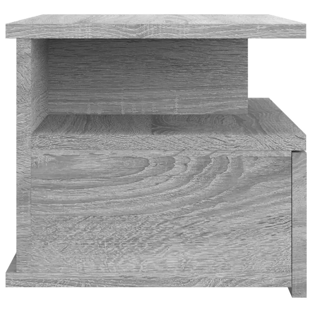 Comodino Pensile Grigio Sonoma 40x31x27cm in Legno Multistrato cod mxl 31123