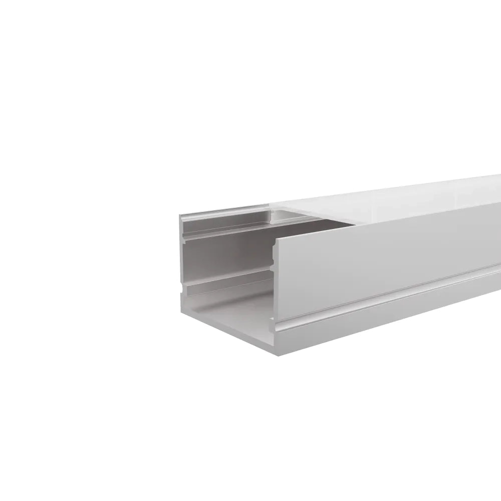 Profilo lineare XL 2mt in alluminio silver per striscia led