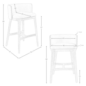 Sgabello in similpelle marrone