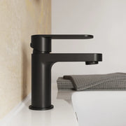Miscelatore lavabo senza scarico nero opaco altezza 13cm | Margot