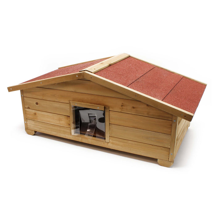 Cuccia per gatto grande resistente alle intemperie Casetta per gatti da esterno