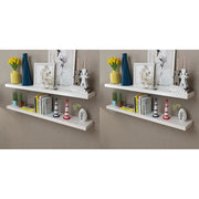 Mensole a Parete 4 pz Bianco 120 cm cod mxl 33336