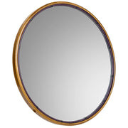 Specchio da parete in metallo dorato 61x2,5x61h