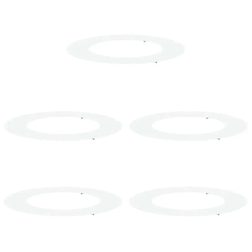adatto per Anelli d'Albero Piatto 5 pz Bianco ?50 / 80 cm CFW6591610