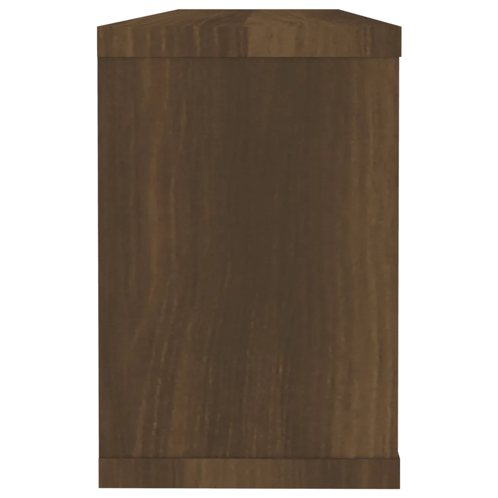 Mensole Cubo Muro 6pz Rovere Marrone 60x15x23 Legno Multistrato cod mxl 33006