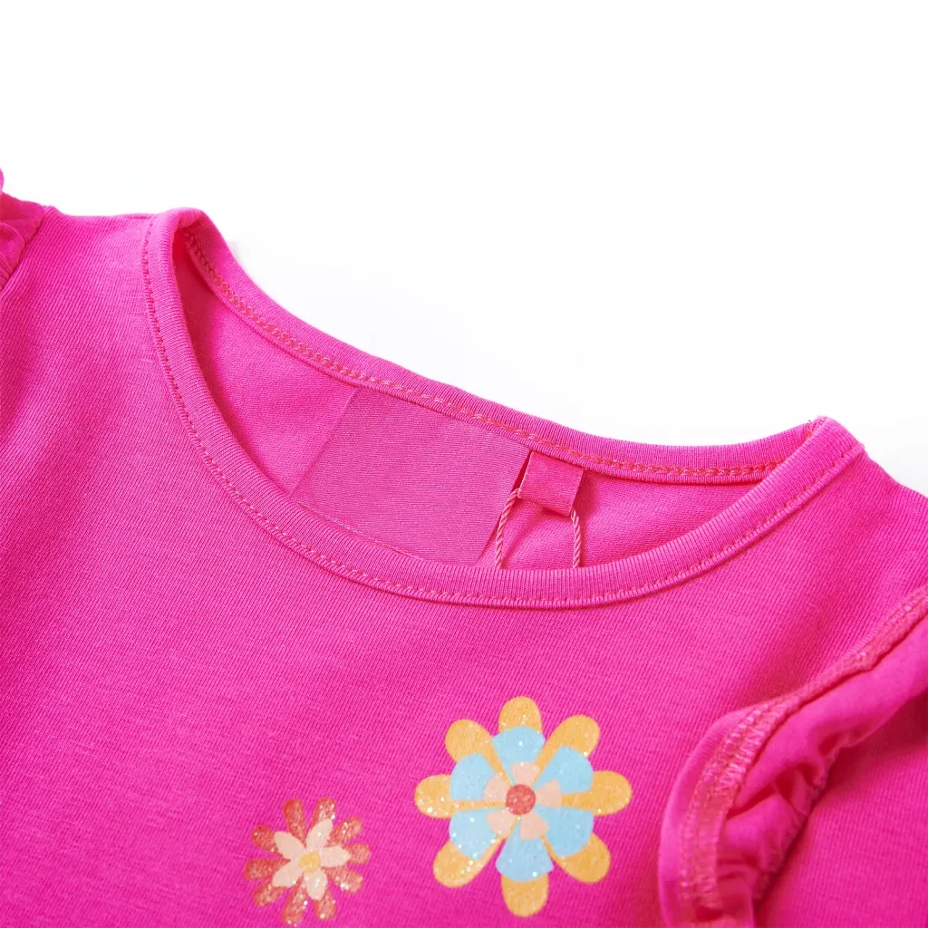 Maglietta da Bambina a Maniche Lunghe Rosa Scuro 116cod mxl 93325