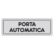 ETICHETTA SEGNALETICA PORTA AUTOMATICA - 10 pezzi  - EUROSIGNALS