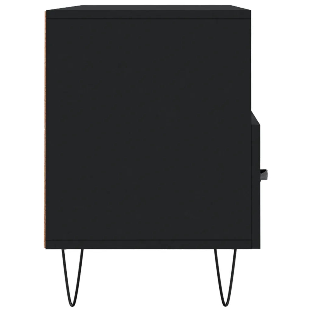 Mobile Porta TV Nero 102x36x50 cm in Legno Multistrato