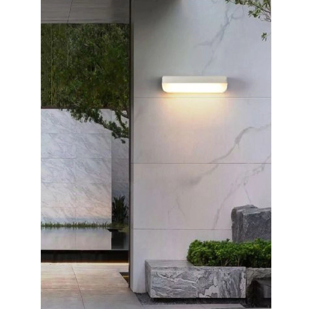 Trade Shop - Applique Bianco Da Esterno 12w Luce Fredda 6500k Naturale 4000k Calda 3000k Es63 - -bianco Caldo      -