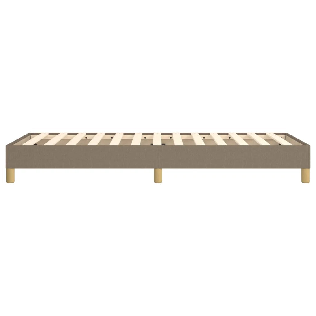 Struttura Letto a Rete a Molle-Giroletto Tortora 90x200 cm Tessuto 733771