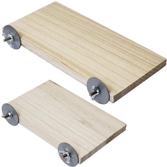 Set di Salto per Piccoli Animali - Piattaforma in Legno - Sicura per i Piccoli - Per Hamster e Chinchilla - Installazione Facile - Giocattolo per Piccoli Animali