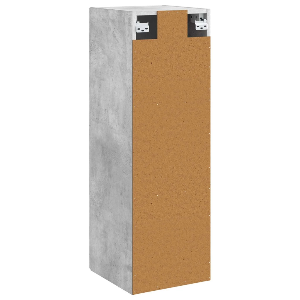 Mobiletto da Bagno a Muro Grigio Cemento 33 x 34,5 x 60 cm 890665