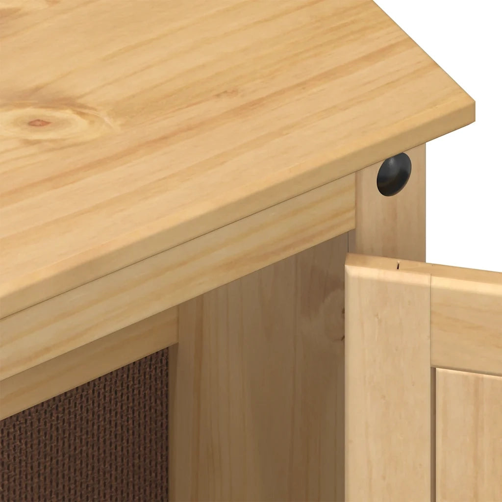 Set Mobili da Bagno 4 pz Corona in Legno Massello di Pino 3334634